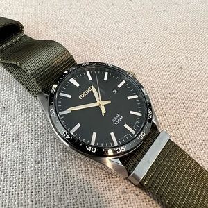 Seiko Men's Solar Essentials Two-Tone Watch